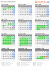 Kalender 1998 mit Ferien und Feiertagen Latium