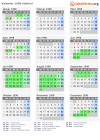 Kalender 1998 mit Ferien und Feiertagen Südtirol