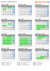 Kalender 1998 mit Ferien und Feiertagen Umbrien