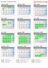 Kalender 1998 mit Ferien und Feiertagen Venetien