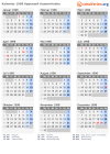 Kalender 1998 mit Ferien und Feiertagen Appenzell Ausserrhoden
