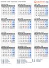 Kalender 1998 mit Ferien und Feiertagen Appenzell Innerrhoden