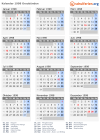 Kalender 1998 mit Ferien und Feiertagen Graubünden