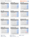Kalender 1998 mit Ferien und Feiertagen Schaffhausen