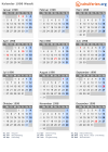 Kalender 1998 mit Ferien und Feiertagen Waadt