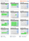 Kalender 1999 mit Ferien und Feiertagen Berlin