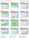 Kalender 1999 mit Ferien und Feiertagen Brandenburg