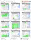 Kalender 1999 mit Ferien und Feiertagen Niedersachsen