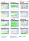 Kalender 1999 mit Ferien und Feiertagen Sachsen-Anhalt