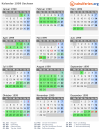 Kalender 1999 mit Ferien und Feiertagen Sachsen