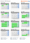 Kalender 1999 mit Ferien und Feiertagen Abruzzen