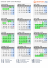 Kalender 1999 mit Ferien und Feiertagen Emilia-Romagna