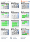 Kalender 1999 mit Ferien und Feiertagen Kampanien