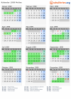 Kalender 1999 mit Ferien und Feiertagen Molise