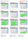 Kalender 1999 mit Ferien und Feiertagen Sizilien