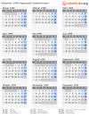 Kalender 1999 mit Ferien und Feiertagen Appenzell Ausserrhoden