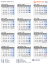 Kalender 1999 mit Ferien und Feiertagen Bern