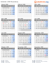 Kalender 1999 mit Ferien und Feiertagen Neuenburg