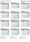 Kalender 1999 mit Ferien und Feiertagen Nidwalden
