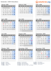 Kalender 1999 mit Ferien und Feiertagen Obwalden