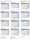 Kalender 1999 mit Ferien und Feiertagen Schaffhausen