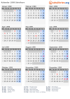 Kalender 1999 mit Ferien und Feiertagen Solothurn