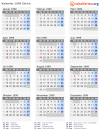 Kalender 1999 mit Ferien und Feiertagen Zürich