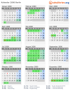 Kalender 2000 mit Ferien und Feiertagen Berlin