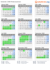 Kalender 2000 mit Ferien und Feiertagen Niedersachsen