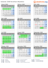 Kalender 2000 mit Ferien und Feiertagen Nordrhein-Westfalen