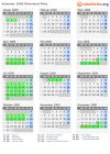 Kalender 2000 mit Ferien und Feiertagen Rheinland-Pfalz
