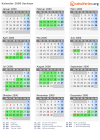 Kalender 2000 mit Ferien und Feiertagen Sachsen
