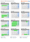 Kalender 2000 mit Ferien und Feiertagen Schleswig-Holstein