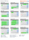 Kalender 2000 mit Ferien und Feiertagen Caen