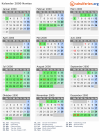 Kalender 2000 mit Ferien und Feiertagen Nantes
