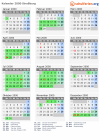 Kalender 2000 mit Ferien und Feiertagen Straßburg