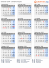 Kalender 2000 mit Ferien und Feiertagen Emilia-Romagna