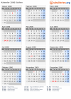 Kalender 2000 mit Ferien und Feiertagen Sizilien