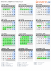 Kalender 2000 mit Ferien und Feiertagen Niederösterreich