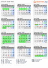 Kalender 2000 mit Ferien und Feiertagen Wien