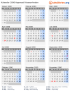 Kalender 2000 mit Ferien und Feiertagen Appenzell Ausserrhoden