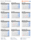 Kalender 2000 mit Ferien und Feiertagen Nidwalden