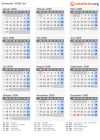 Kalender 2000 mit Ferien und Feiertagen Uri