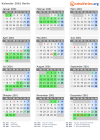 Kalender 2001 mit Ferien und Feiertagen Berlin