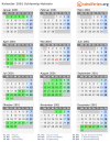 Kalender 2001 mit Ferien und Feiertagen Schleswig-Holstein