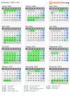 Kalender 2001 mit Ferien und Feiertagen Lille