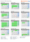 Kalender 2001 mit Ferien und Feiertagen Nancy-Metz