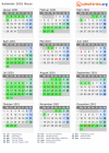 Kalender 2001 mit Ferien und Feiertagen Nizza