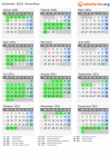 Kalender 2001 mit Ferien und Feiertagen Versailles