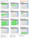 Kalender 2001 mit Ferien und Feiertagen Wien